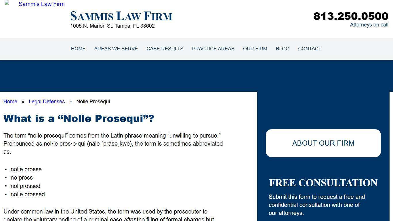 Attorney on Nolle Prosequi Prosecutors Terminate Prosecutions