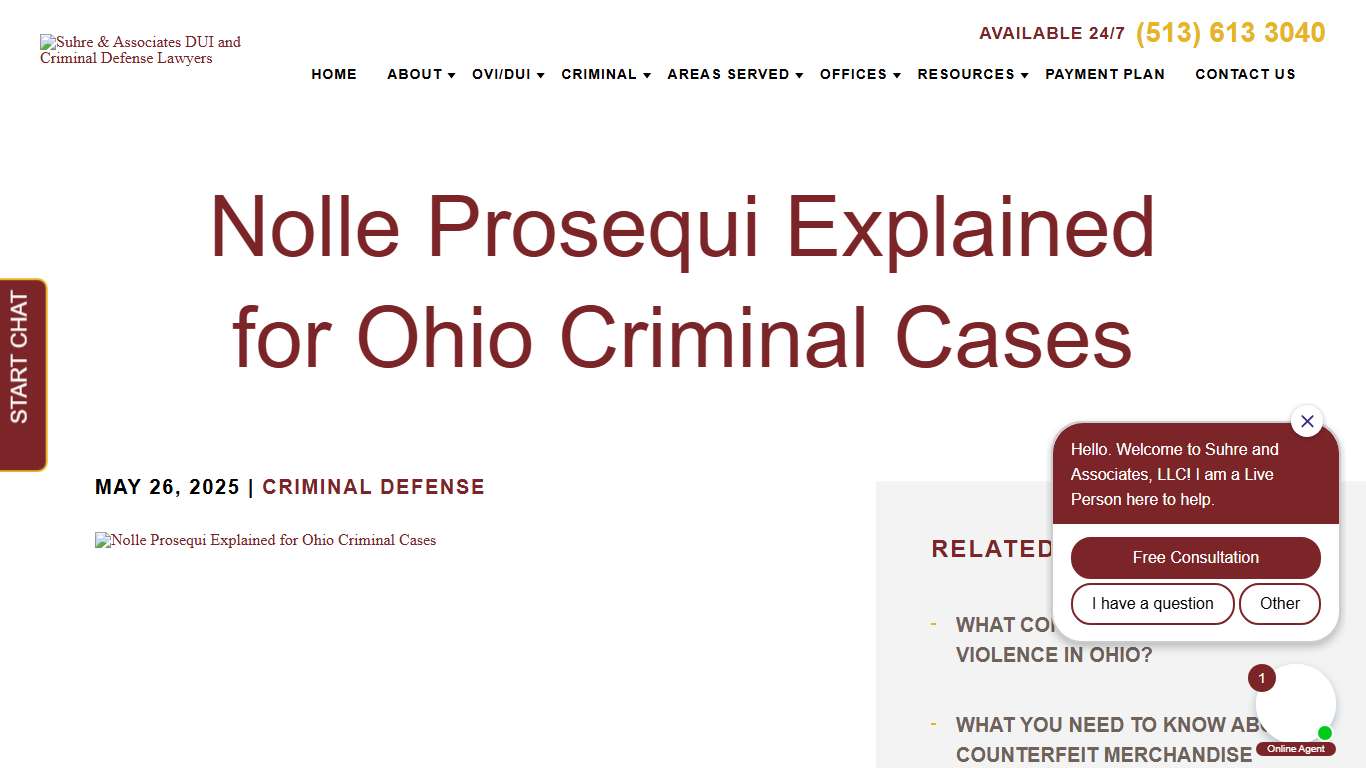 Nolle Prosequi Explained for Ohio Criminal Cases » Suhre & Associates DUI and Criminal Defense Lawyers